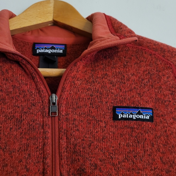 Patagonia Women's Better Sweater Quarter Zip Red - Picture 7 of 14
